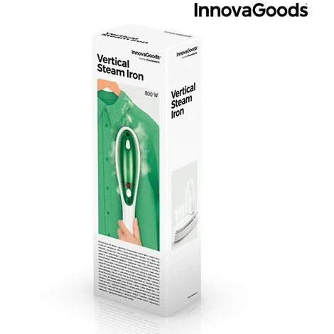 Ferro Da Stiro A Vapore Verticale InnovaGoods 1000W Bianco Verde - immagine 2
