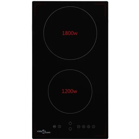 Piano Cottura In Ceramica Con 2 Zone E Controlli Touch 3000 W VidaXL - immagine 2