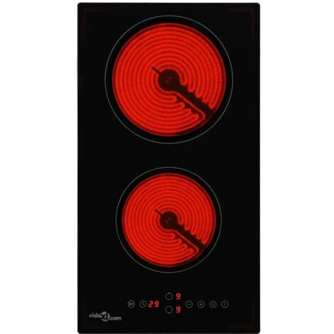 Piano Cottura In Ceramica Con 2 Zone E Controlli Touch 3000 W VidaXL - immagine 3
