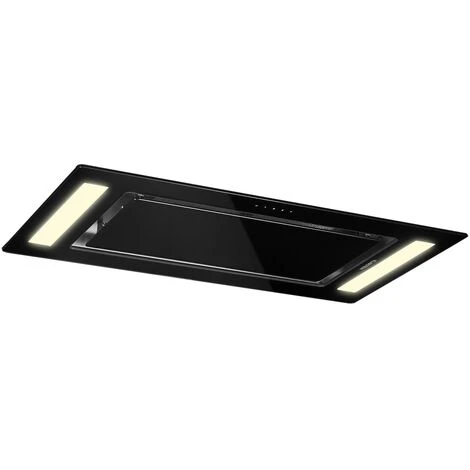 Klarstein Remy - Cappa A Soffitto, 90 Cm, 619 M³/h, 230 W, 3 Livelli, Telecomando