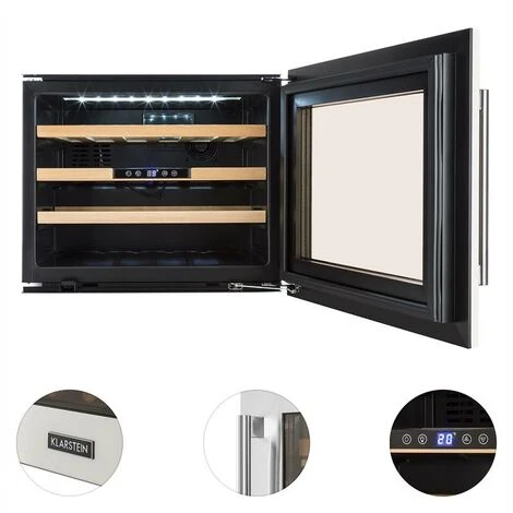 Klarstein Vinsider 24 Built-In Uno Frigorifero Per Vini Da Incasso 24 Bottiglie 57 Litri - immagine 3