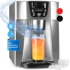 Klarstein Ice Volcano 2GS Macchina Per Ghiaccio LED 12kg/24h Argento
