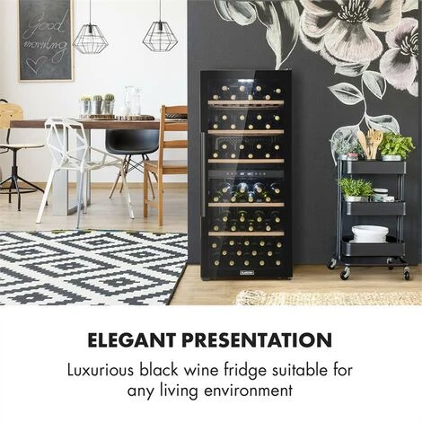 Klarstein Barossa 102 Duo Set Frigo Per Vini 2 Zone 102 Bottiglie Ripiano Per Calici - immagine 2