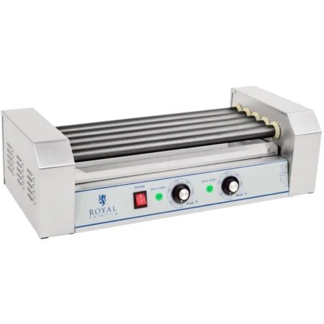 Griglia Hot Dog Macchina Cuoci Wurstel Professionale 5 Tubi Copertura In Teflon - immagine 3