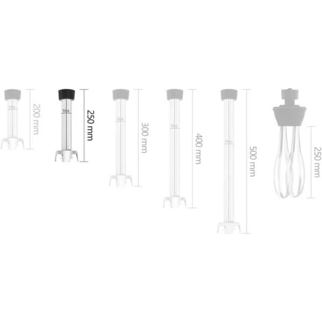 Gruppo Albero Per Frullatore A Immersione Professionale 250 Mm In Acciaio Inox - immagine 4