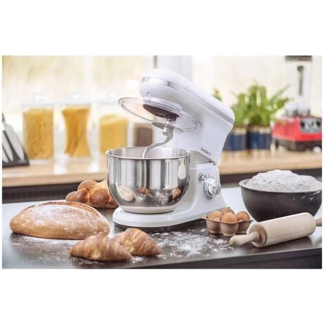 Robot Da Cucina Mixer Planetaria Impastatrice Sbattitore 1.200 W 5 Litri Argento - immagine 4