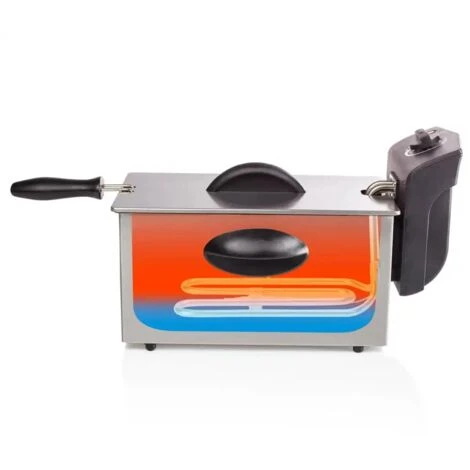 Tristar Friggitrice Elettrica In Acciaio Inox 3 Litri 2000W Cestello Termostato - immagine 4