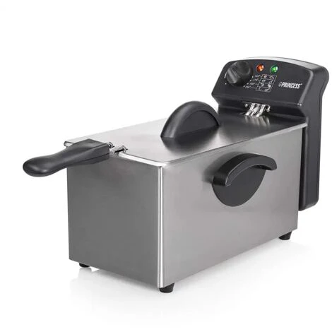 Friggitrice Elettrica In Acciaio Inox 3 Lt 2000W Termostato Regolabile 190 Gradi - immagine 4