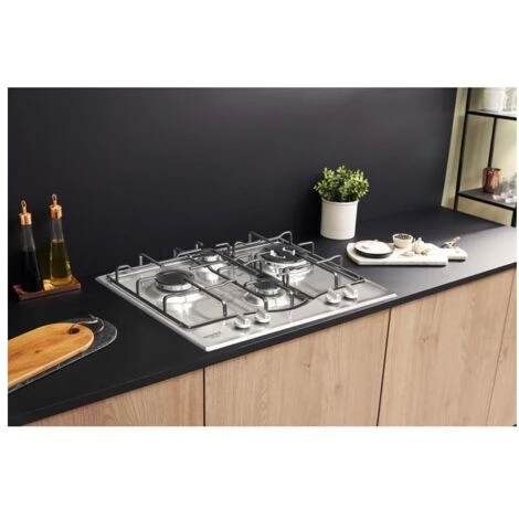 Hotpoint Ariston PCN 642 T/IX/HAR Piano Cottura A Gas 4 Zone 60 Cm Acciaio Inox - immagine 3