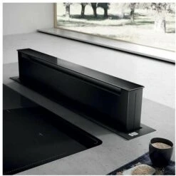Elica PANDORA GME BL/A/90 Cappa Aspirante Down Draft Motore Esterno 90 Cm Nero PRF0120981 (MOTORE DA ACQUISTARE SEPARATAMENTE)