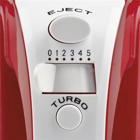 GIRMI SBATTITORE MIXER ELETTRICO CON FRUSTE ROSSO 170W - immagine 3