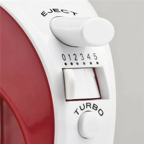 GIRMI SBATTITORE MIXER ELETTRICO CON FRUSTE ROSSO 170W - immagine 4