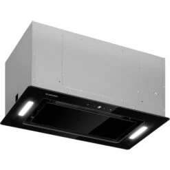 Klarstein Hektor Eco Cappa Aspirante Da Incasso 52 Cm 566 M³/h Touch Vetro Nero