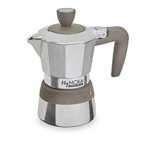 PEDRINI MY MOKA CAFFETTIERA 2 TAZZE INDUZIONE ACCIAIO INOX SILICONE - immagine 5