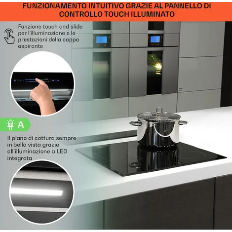 Klarstein Royal Flush Eco Cappa Aspirante, 90 Cm, 576 M³/h, A+ - immagine 4