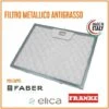 Filtro Cappa Metallico Alluminio Antigrasso 235x189x8 Mm FABER ARISTON ELICA TURBOAIR