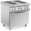 Cucina Elettrica Piano Cottura Elettrico + Forno A Convezione 13.400 W 4 Piastre