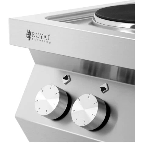 Cucina Elettrica Piano Cottura Elettrico + Forno A Convezione 13.400 W 4 Piastre - immagine 2