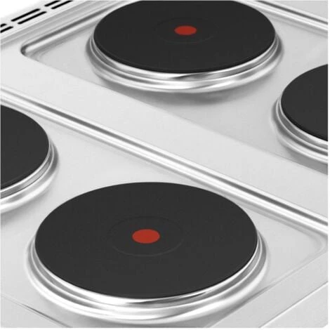 Cucina Elettrica Piano Cottura Elettrico + Forno A Convezione 13.400 W 4 Piastre - immagine 3