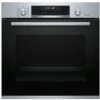 Bosch HRA518BS1 Serie 6 Forno Elettrico Da Incasso Capacita' 71 Litri Classe Energetica A Vapore Display LCD 30 Programmi 60 X 60 Nero/Acciaio Inox