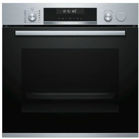 Bosch HRA518BS1 Serie 6 Forno Elettrico Da Incasso Capacita' 71 Litri Classe Energetica A Vapore Display LCD 30 Programmi 60 X 60 Nero/Acciaio Inox