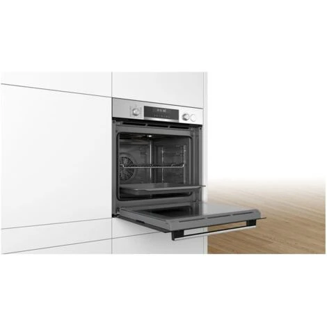 Bosch HRA518BS1 Serie 6 Forno Elettrico Da Incasso Capacita' 71 Litri Classe Energetica A Vapore Display LCD 30 Programmi 60 X 60 Nero/Acciaio Inox - immagine 4
