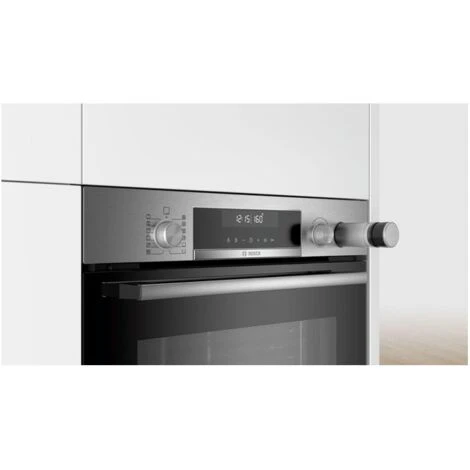 Bosch HRA518BS1 Serie 6 Forno Elettrico Da Incasso Capacita' 71 Litri Classe Energetica A Vapore Display LCD 30 Programmi 60 X 60 Nero/Acciaio Inox - immagine 5