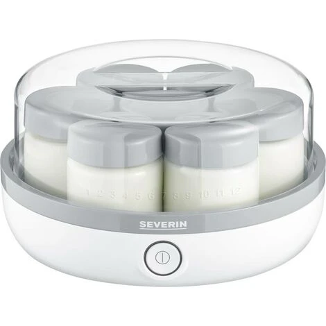 Severin 3518 Yogurtiera Bianco, Grigio - immagine 4