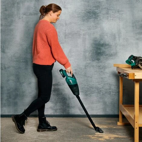 VONROC Potente Aspirabriciole-aspiratore Portatile VPOWER 20V. Include 2 Batterie 2.0Ah, Caricatore, Contenitore Da 0,5 Litri, 3 Ugelli Ed Estensione - immagine 4