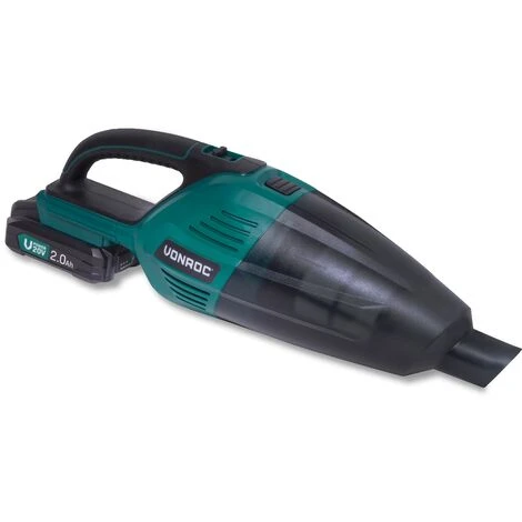 VONROC Potente Aspirabriciole-aspiratore Portatile VPOWER 20V. Include 2 Batterie 2.0Ah, Caricatore, Contenitore Da 0,5 Litri, 3 Ugelli Ed Estensione - immagine 5