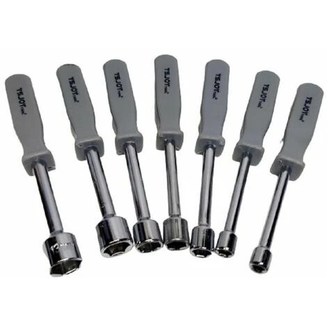 Set 7 PZ Cacciaviti Esagonali X Dadi Bussole Boccole Esagonali Da 5 A 13 Mm 21029