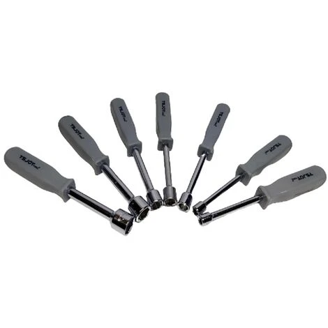 Set 7 PZ Cacciaviti Esagonali X Dadi Bussole Boccole Esagonali Da 5 A 13 Mm 21029 - immagine 3