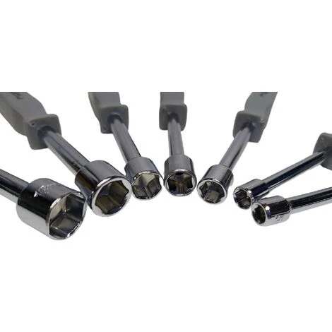 Set 7 PZ Cacciaviti Esagonali X Dadi Bussole Boccole Esagonali Da 5 A 13 Mm 21029 - immagine 4