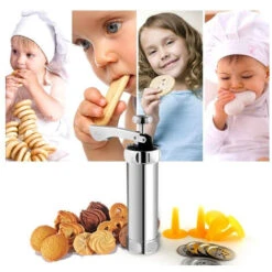 Macchina Sparabiscotti Manuale Pressa Pasta Frolla Biscotti Decora Torte