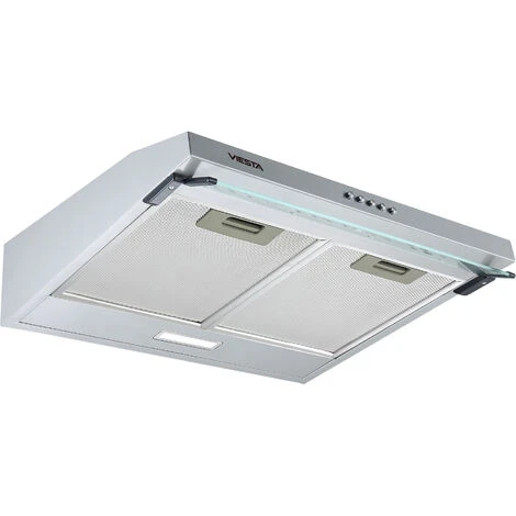 Sottostruttura VIESTA VDU608080SR - Cappa 60 Cm - Cappa Da Incasso A Parete E LED - Funzione Di Scarico E Ricircolo - Acciaio Inox - immagine 2