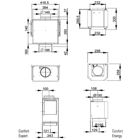 Motore 650m3/h Per Cappa - 6301026 - Roblin - immagine 2