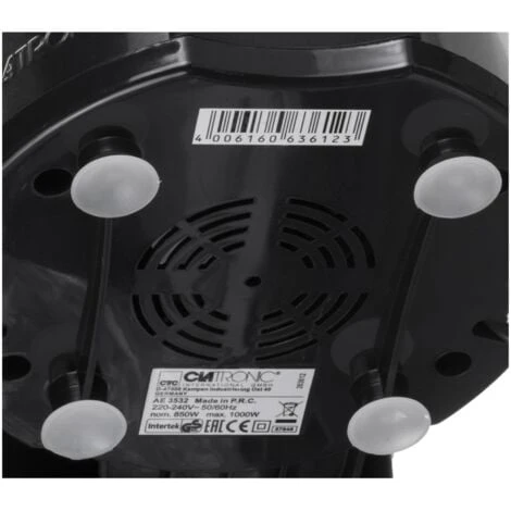 Clatronic AE 3532 Frullatore Semiprofessionale, 2 Velocità, Staccabile, 1000 W, 2 Litri, 0 Decibel, Nero/Acciaio Inossidabile