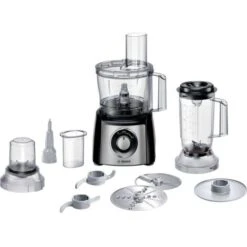 Bosch Haushalt MCM3PM386 Robot Da Cucina 900 W Acciaio Inox, Nero