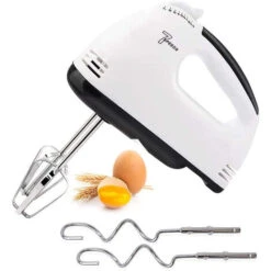 Sbattitore Elettrico 180W Turbo 7 Velocita' Doppia Frusta Frullino Impasto Dolci