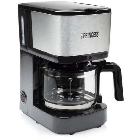 Macchina Caffè Con Filtro Compact 8 600 W 0,75 L Nero Argento Princess