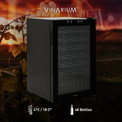 Cantinetta Frigo Per Vino Professionale 48 Bottiglie LED Singola Zona Bacchus XLVIII - immagine 4
