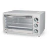 Forno Elettrico 35L 1500W Statico Ventilato Timer Vassoio Griglia Colore Bianco