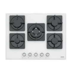 Franke FHNS 705 4G TC WH C Piano Cottura A Gas 5 Fuochi 70 Cm Cristallo Bianco 106.0490.103