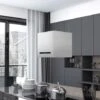 Nova Cappa Da Cucina Ad Isola Sospesa LCD Con Sensore Acciaio Cappa Elegante Vari Dimensioni Dimensioni : 37 Cm