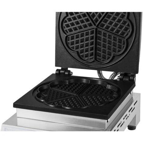 Macchina Per Waffle A Forma Di Cuore Piastra Per Cialde Belga Cialdiera Waffles - immagine 2