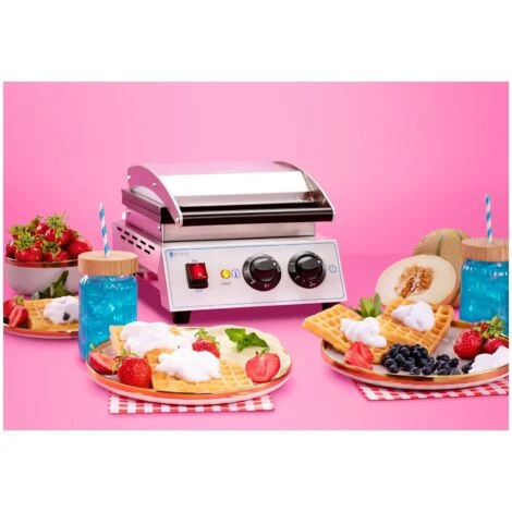 Macchina Per Waffle A Forma Di Cuore Piastra Per Cialde Belga Cialdiera Waffles - immagine 3