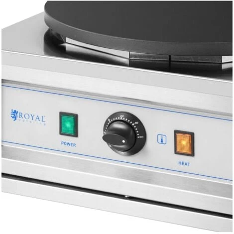 Crepiera Professionale Elettrica Macchina Per Crepes Piastra Elettrica 400 Mm - immagine 2