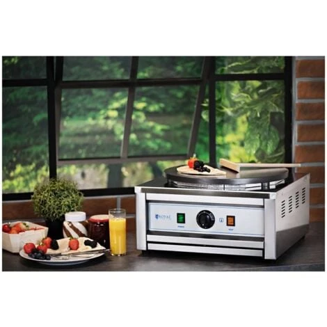 Crepiera Professionale Elettrica Macchina Per Crepes Piastra Elettrica 400 Mm - immagine 4