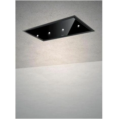 Baraldi 01GEAFL090BLSP80 Cappa Da Soffitto Gea Flat 4 Velocita' Comandi Da Remoto Con Telecomando Aspirante E Filtrante 90 Cm Nero