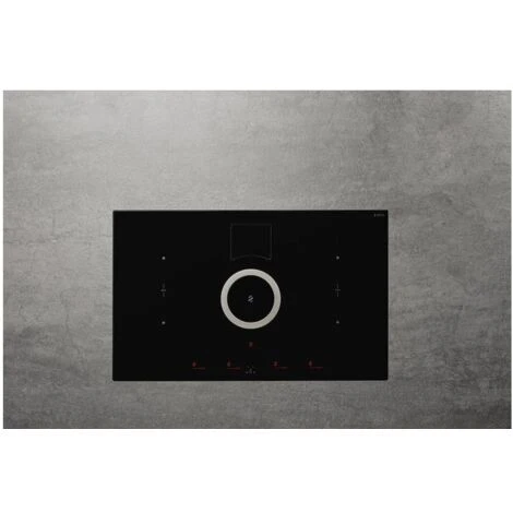Elica NIKOLATESLA SWITCH BL/F/80 Piano Cottura Aspirante A Induzione Con Cappa Filtrante Integrata 4 Zone 83 Cm Comandi Touch Control 550 M3/h Vetro Nero PRF0146210A